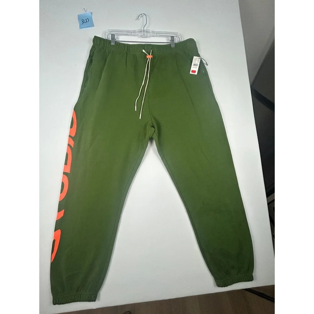 PacSun Studio Mens Joggers Size XL Forest Green Premium Sweatpants NWT Casual